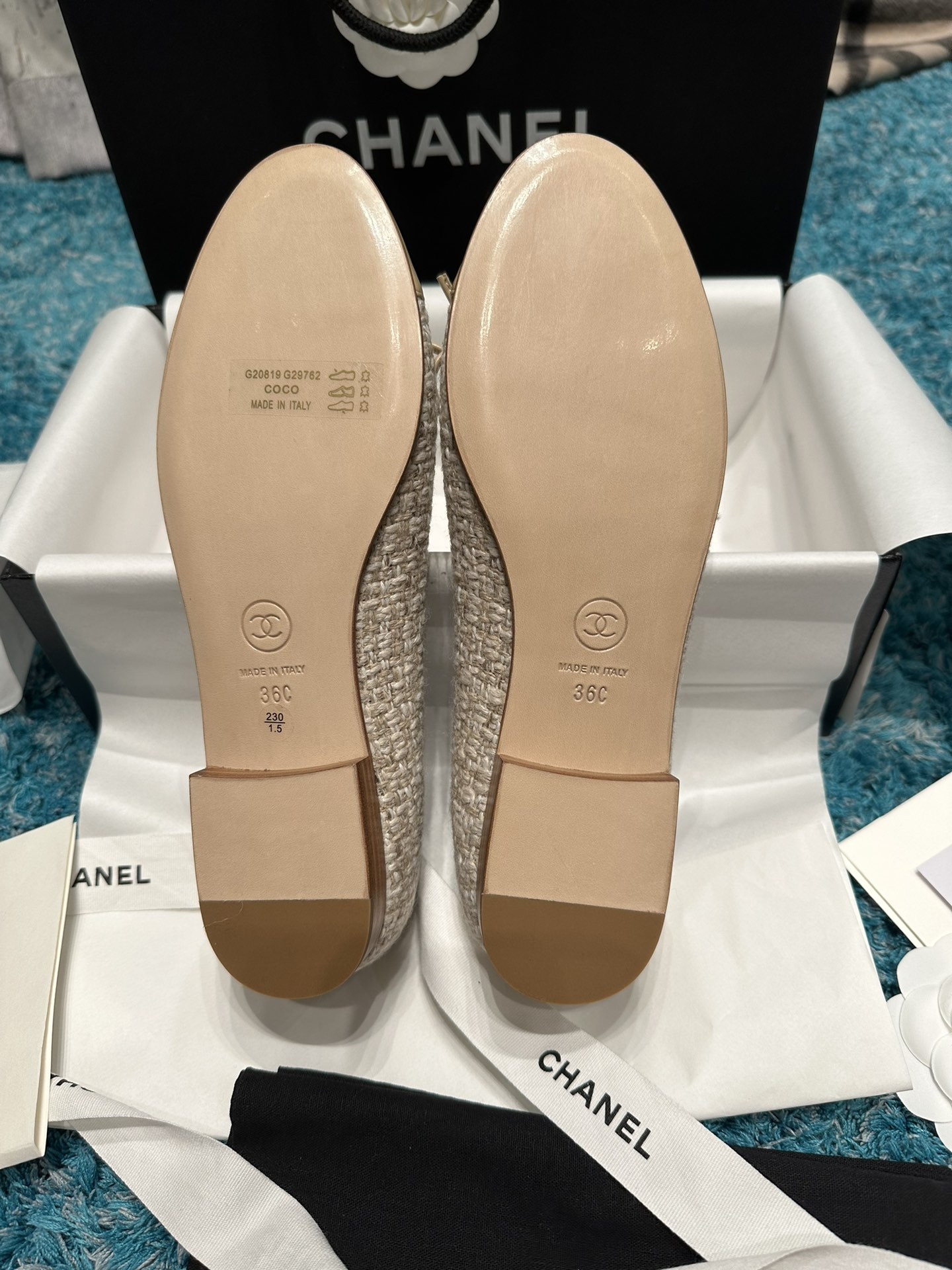 UA CHANEL BALLET FLATS