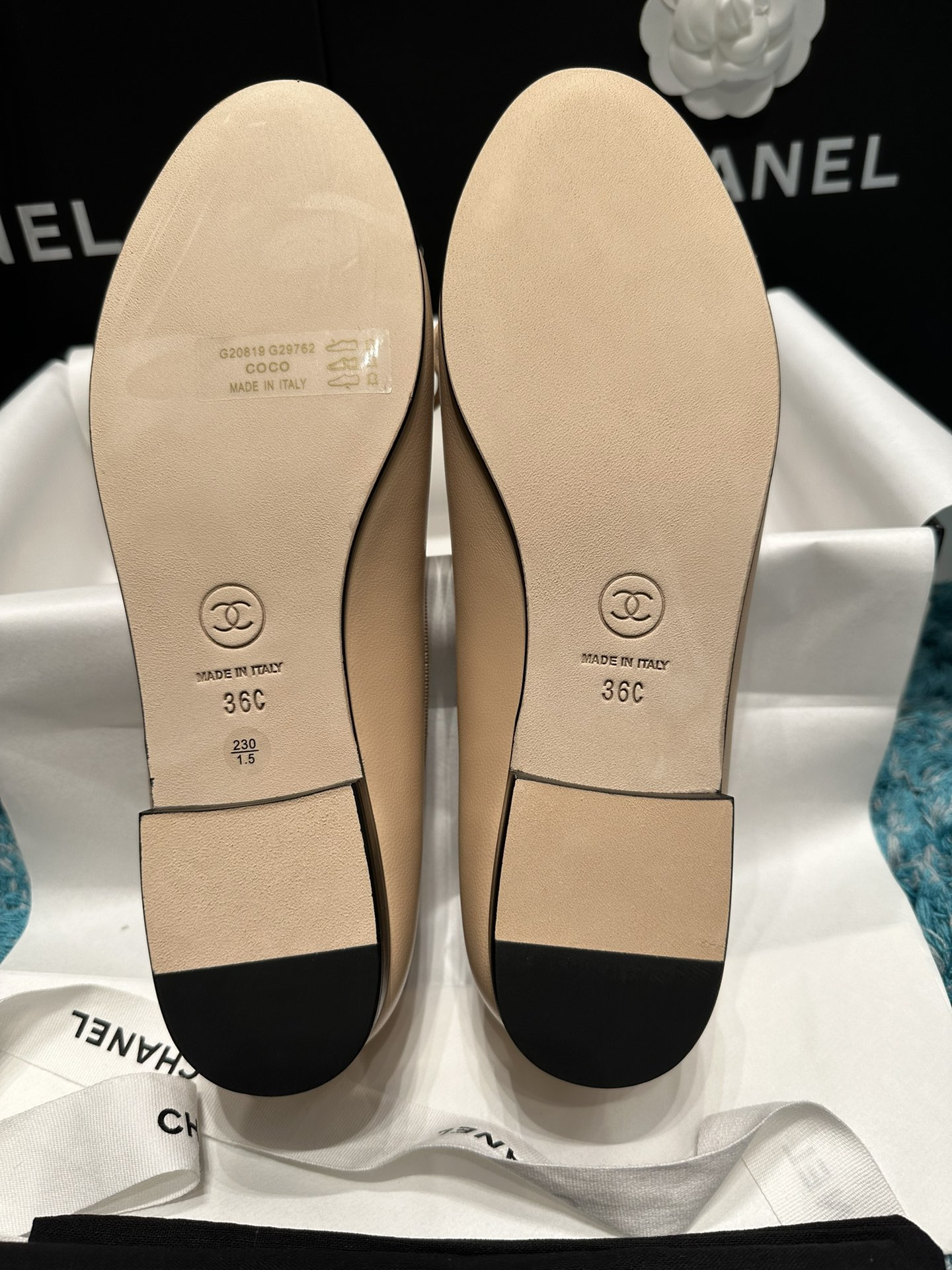 UA CHANEL BALLET FLATS