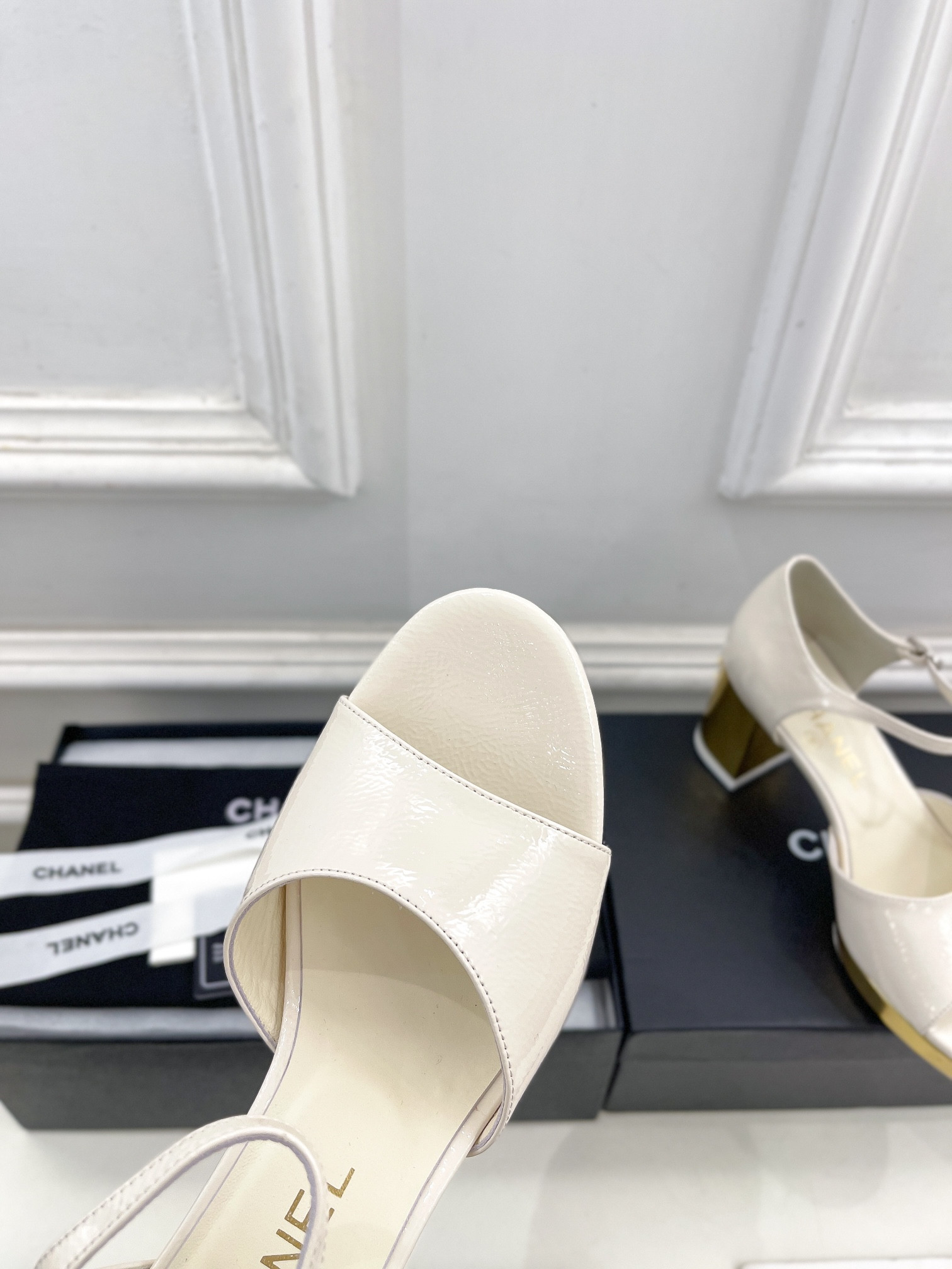 UA CHANEL HEELED SANDALS