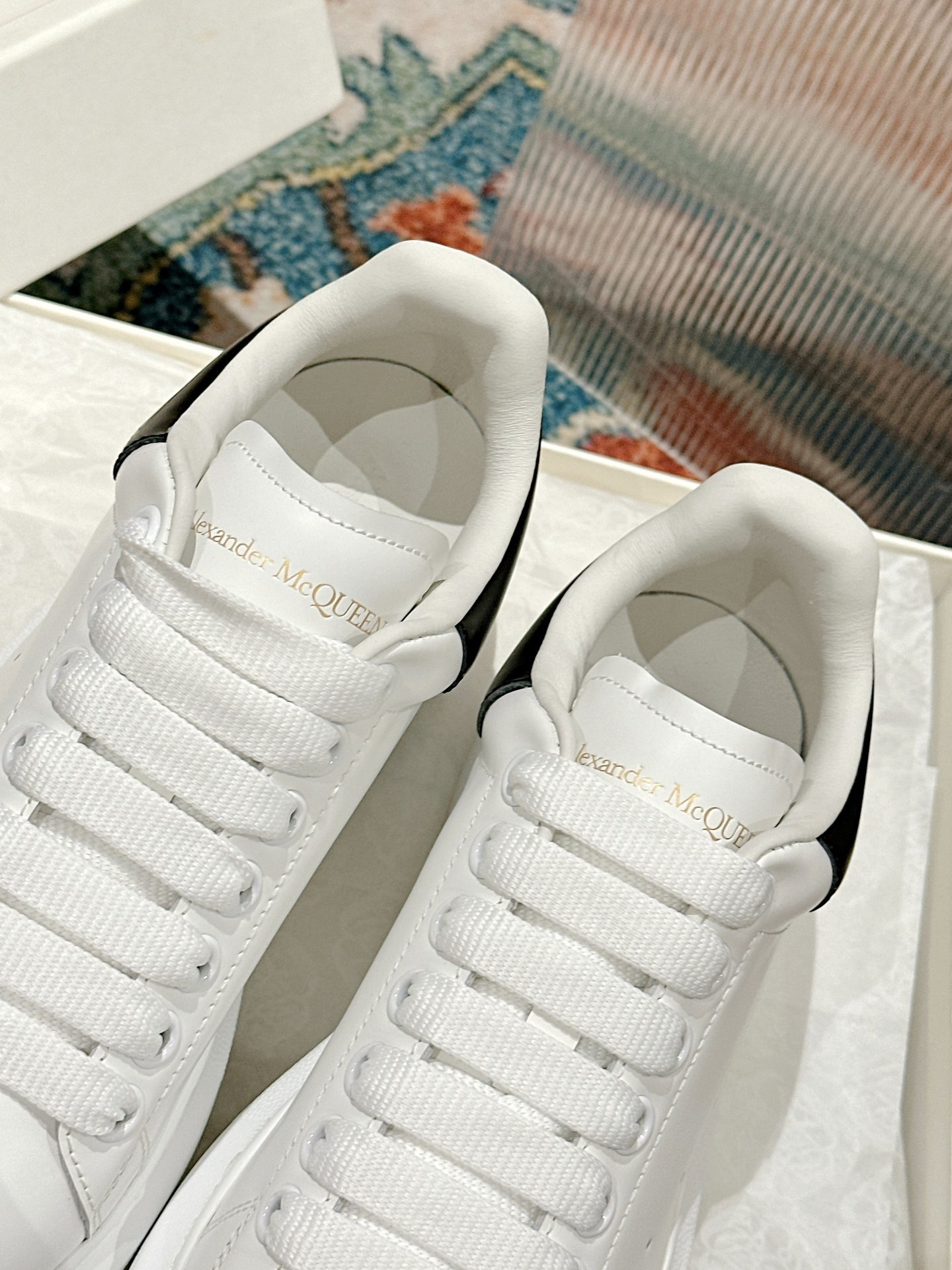 UA Alexander McQueen Oversized  White Black