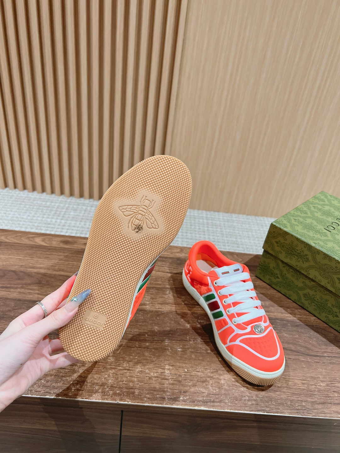 UA GUCCI SCREENER SNEAKER WITH WEB