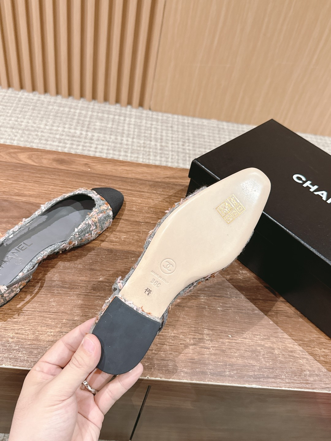 UA CHANEL SLINGBACKS FLAT