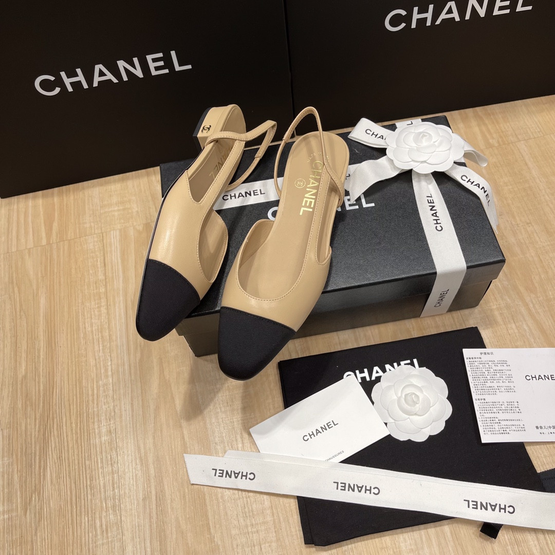 UA CHANEL SLINGBACKS FLAT