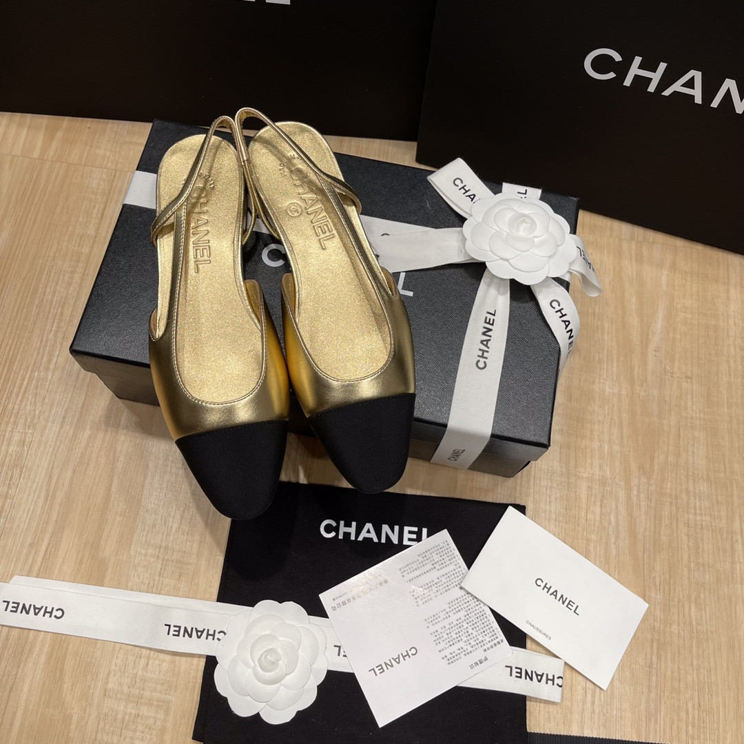 UA CHANEL SLINGBACKS FLAT