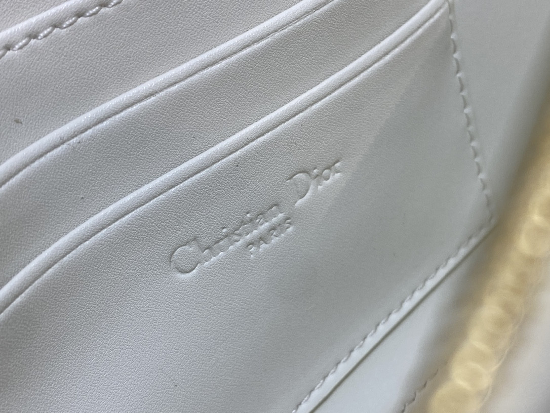 Dior Mini Dior Ange Bag Latte Macrocannage Calfskin 20 x 12 x 5 cm