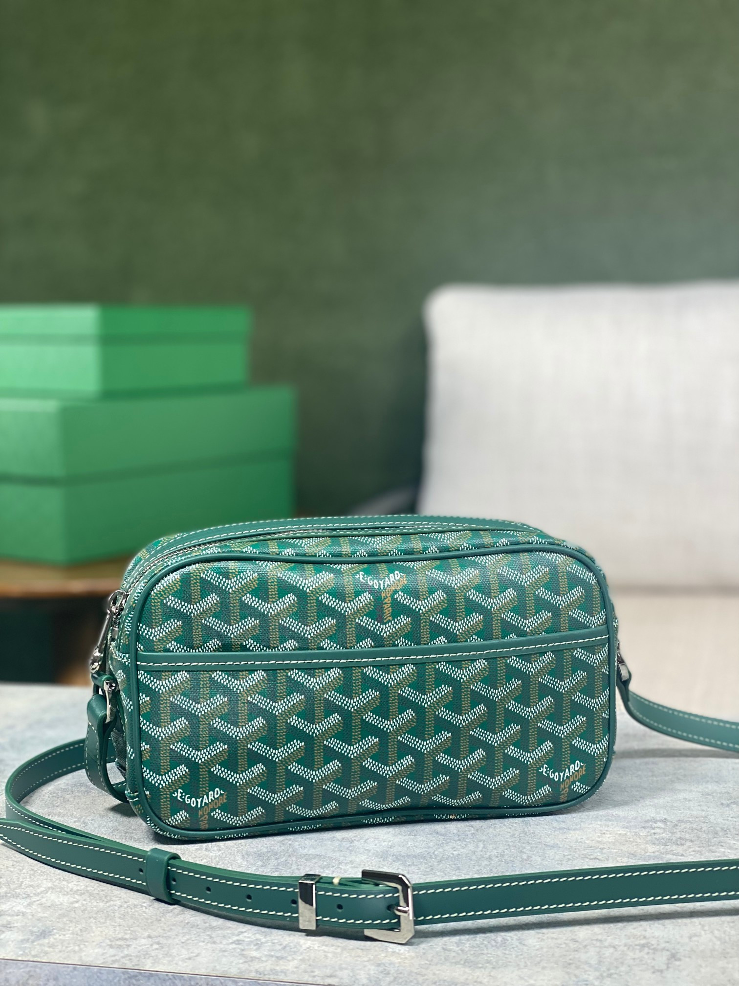 Goyard Cap-Vert PM Bag 13x6.5x22cm