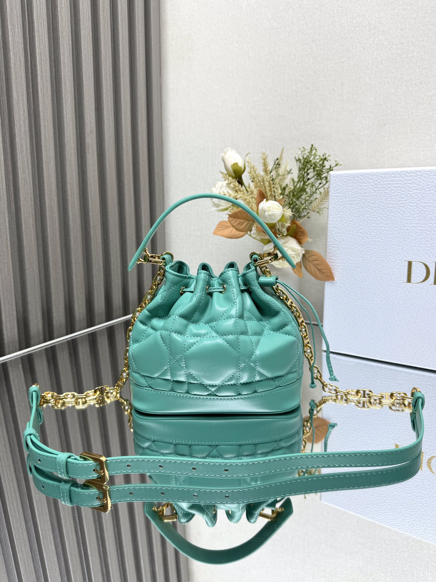 Small Dior Jolie Bucket Bag 17 x 16 x 10.5 cm