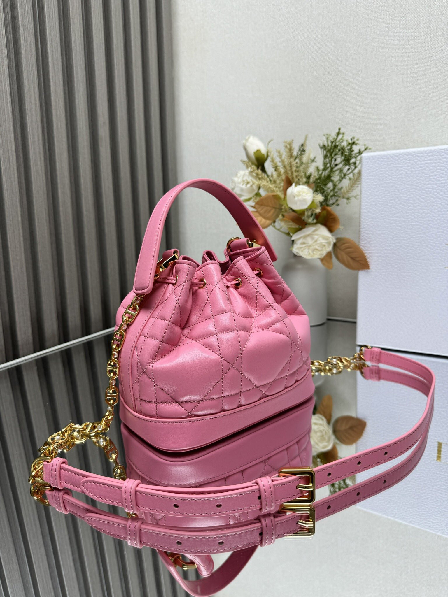 Small Dior Jolie Bucket Bag 17 x 16 x 10.5 cm