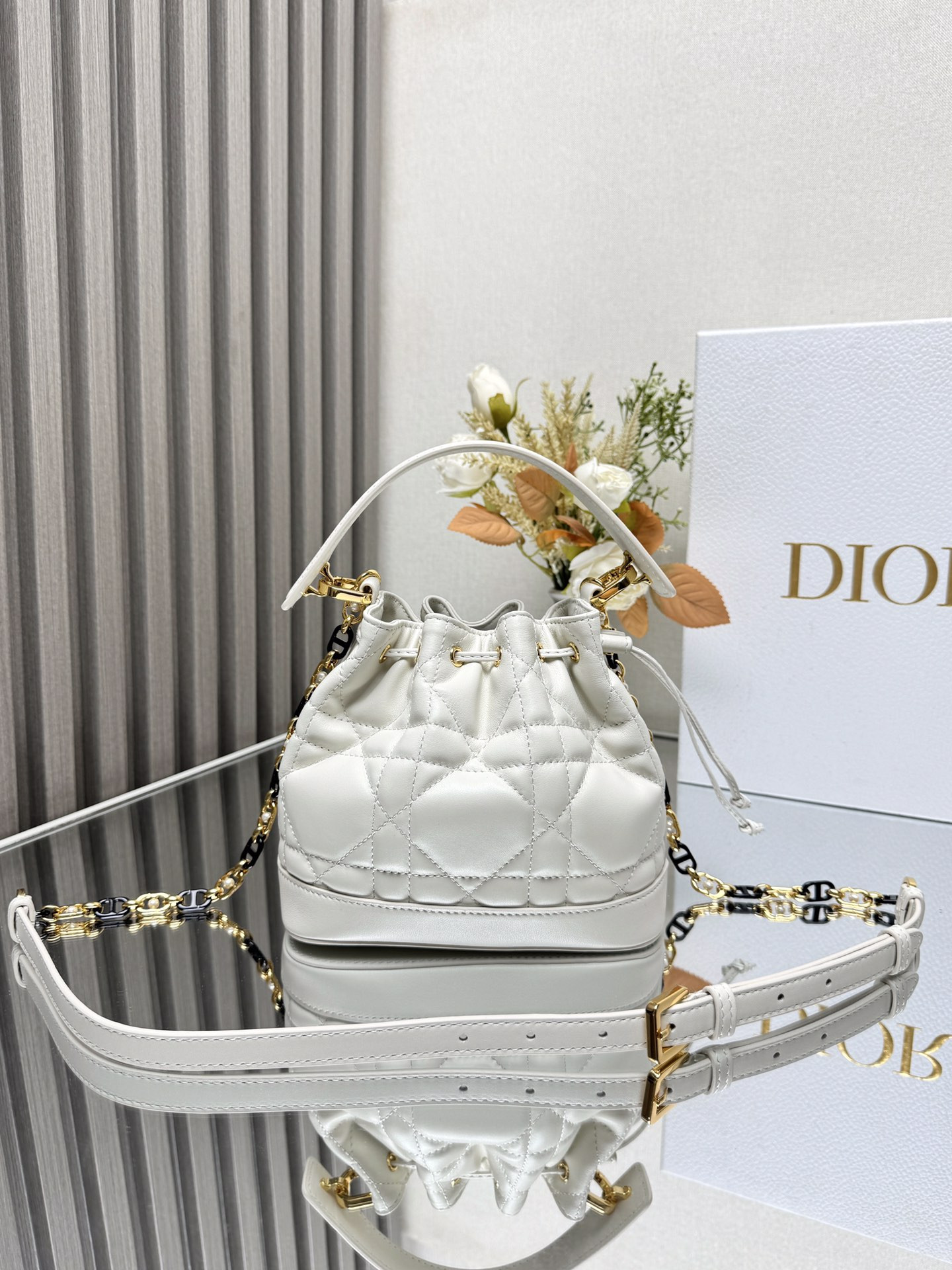 Small Dior Jolie Bucket Bag 17 x 16 x 10.5 cm