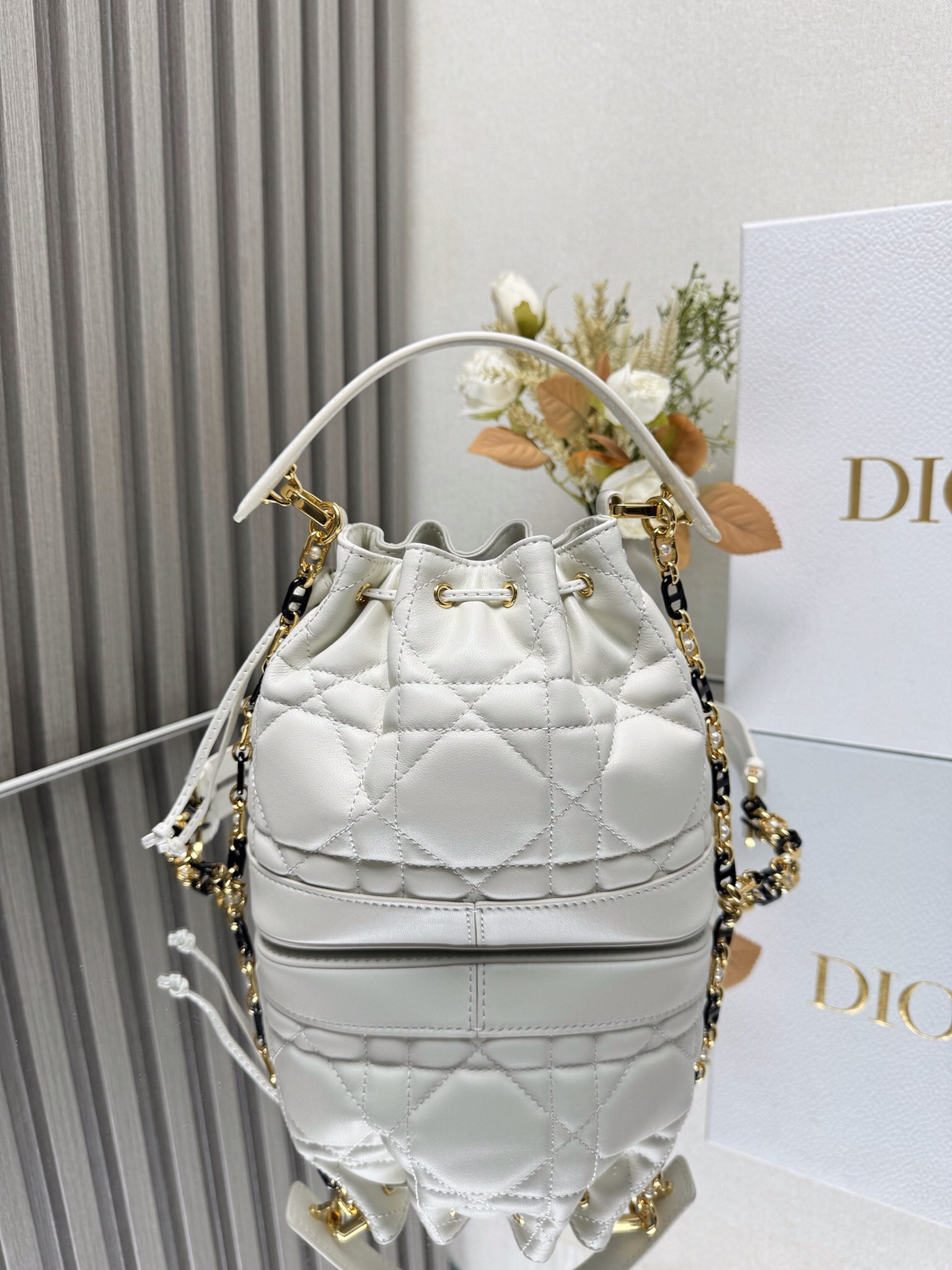 Small Dior Jolie Bucket Bag 17 x 16 x 10.5 cm