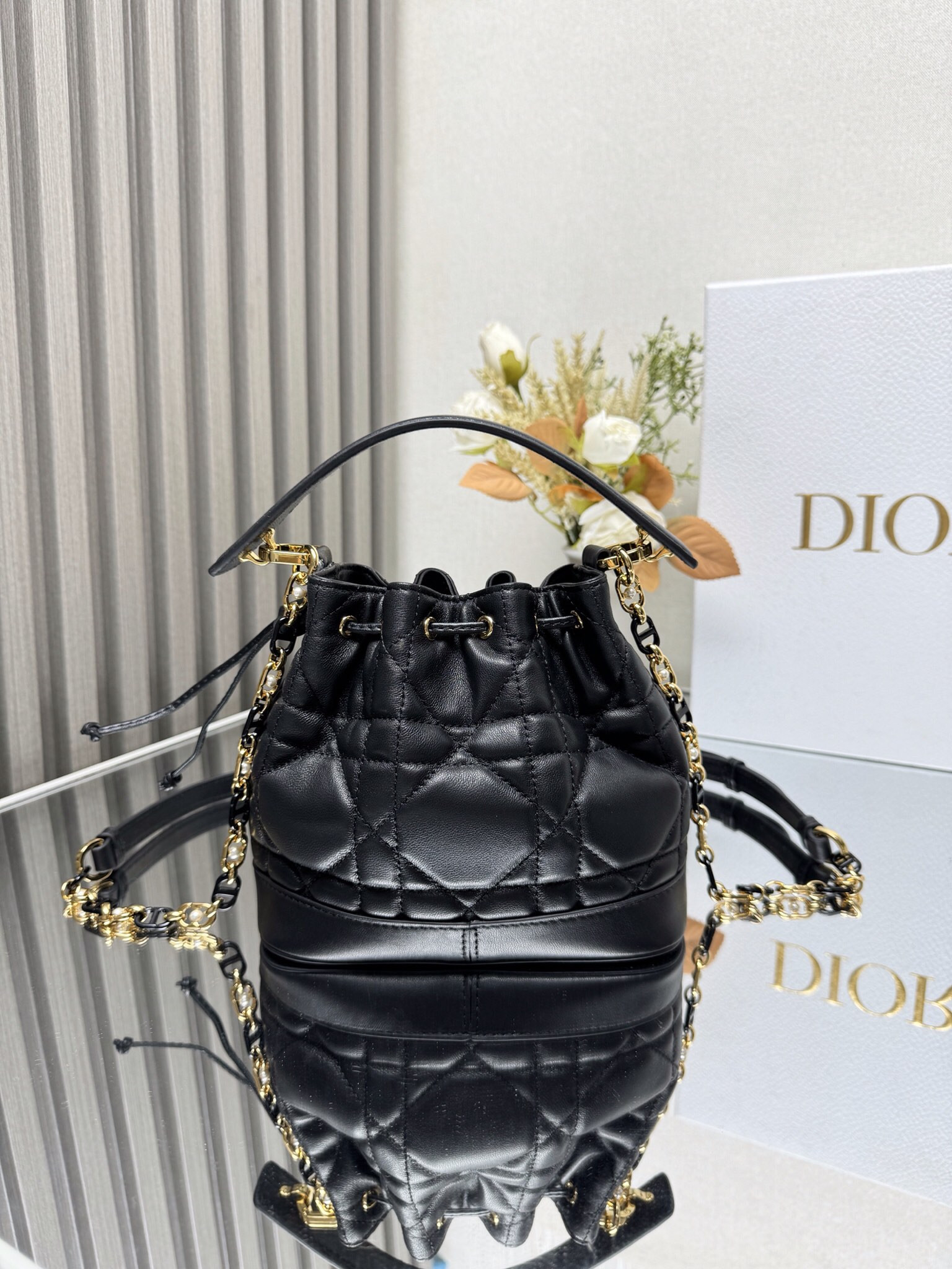 Small Dior Jolie Bucket Bag 17 x 16 x 10.5 cm