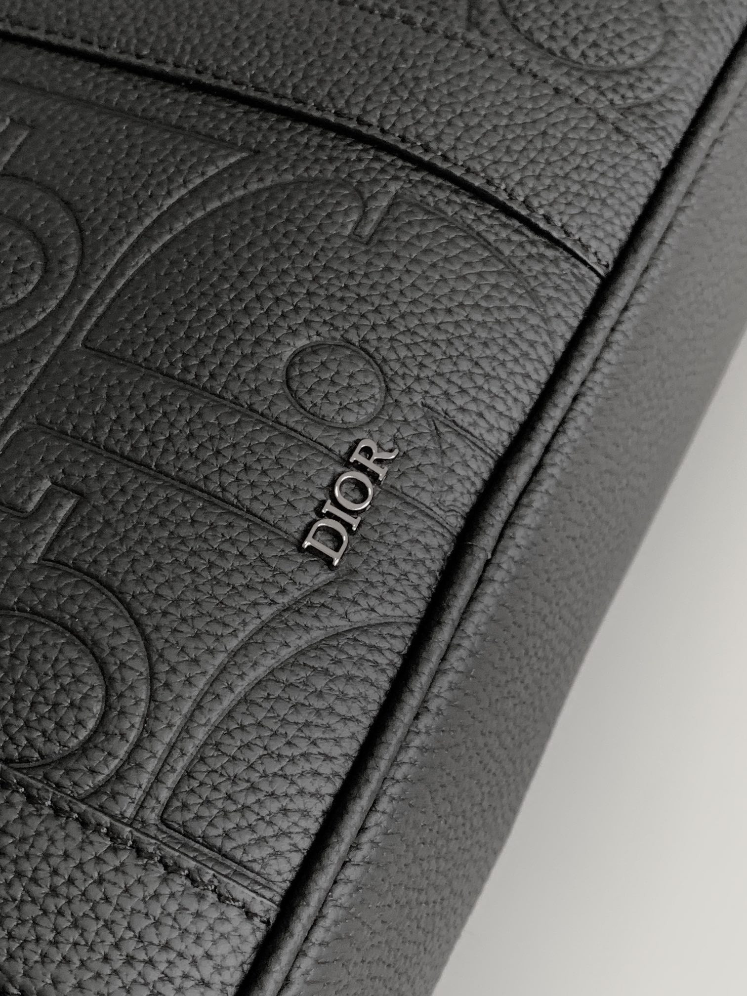 Dior Zipped Briefcase  Black Dior Gravity Leather and Black Grained Calfskin 37 x 28 x 6 cm