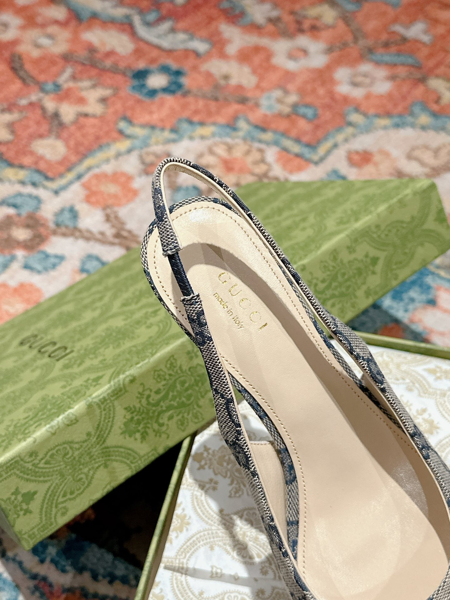 UA GUCCI HORSEBIT SLINGBACK PUMP LOW HEEL