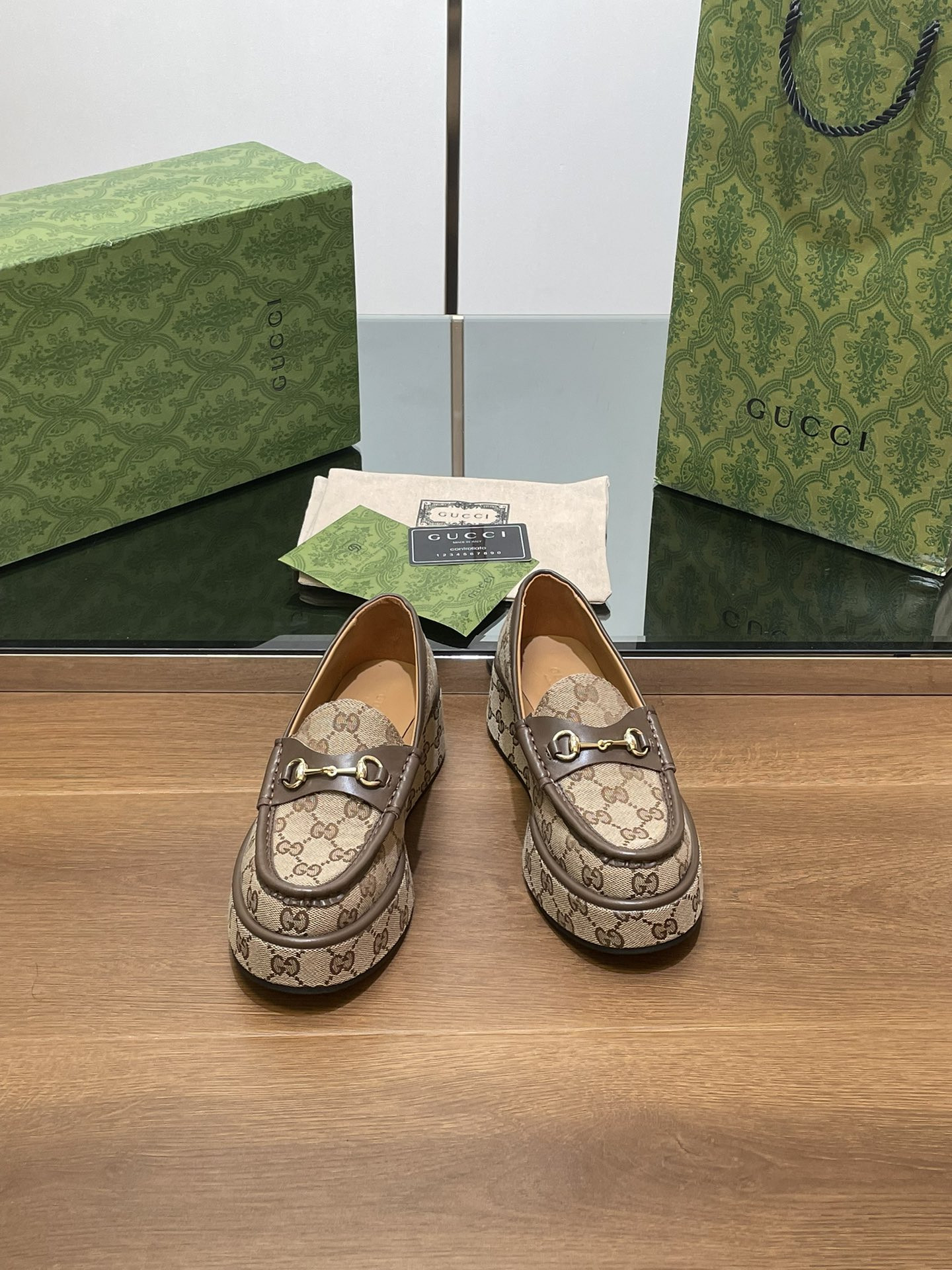 UA GUCCI HORSEBIT WEDGE LOAFER