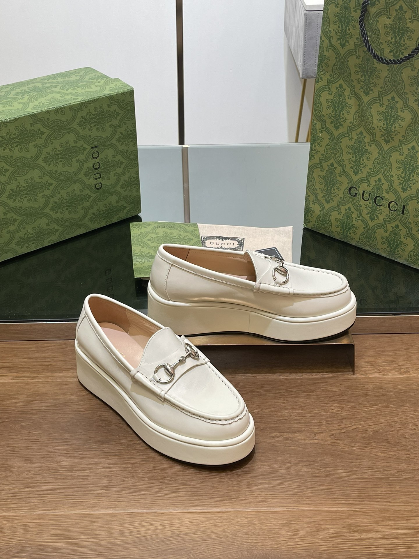 UA GUCCI HORSEBIT WEDGE LOAFER