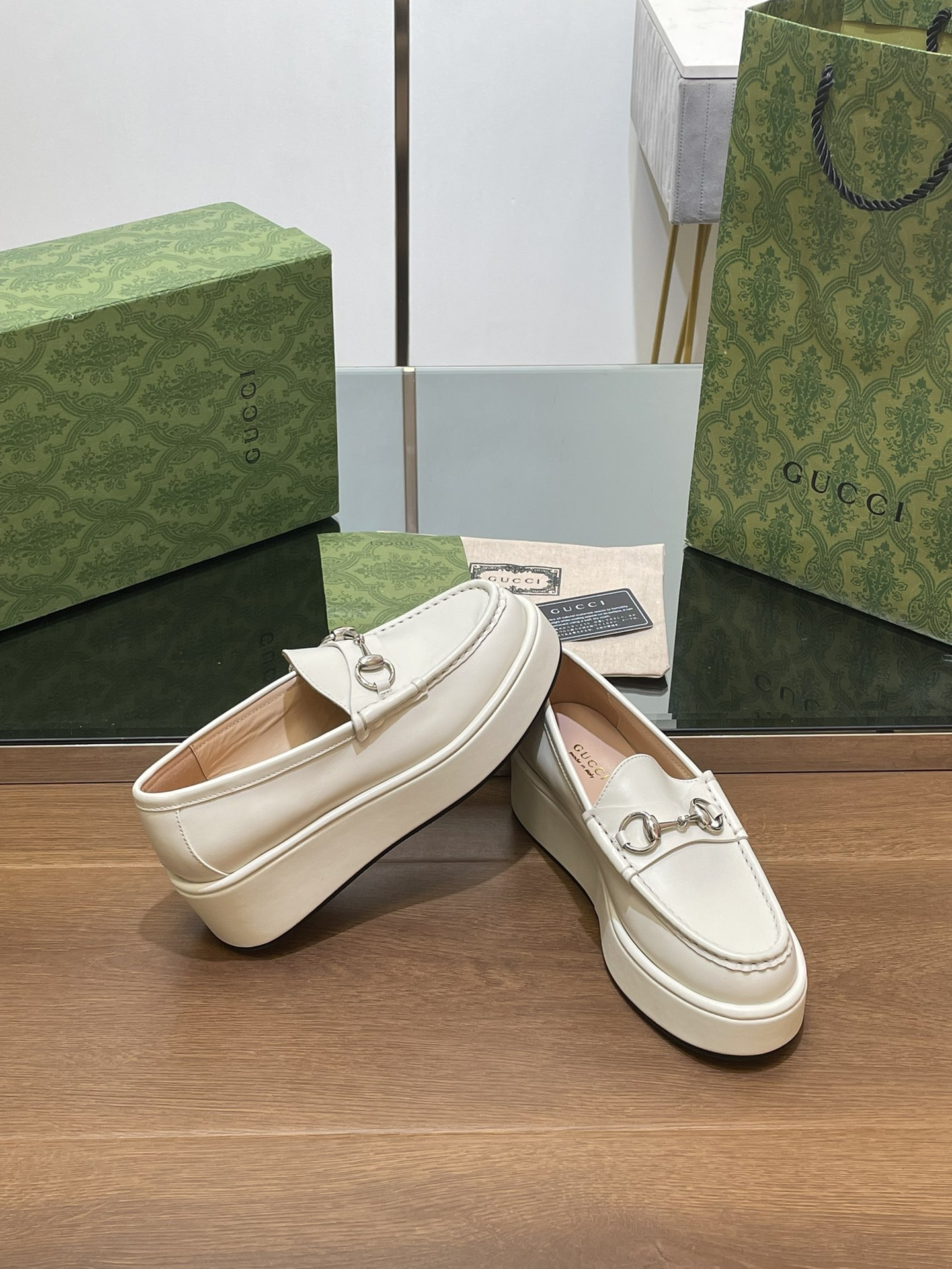 UA GUCCI HORSEBIT WEDGE LOAFER