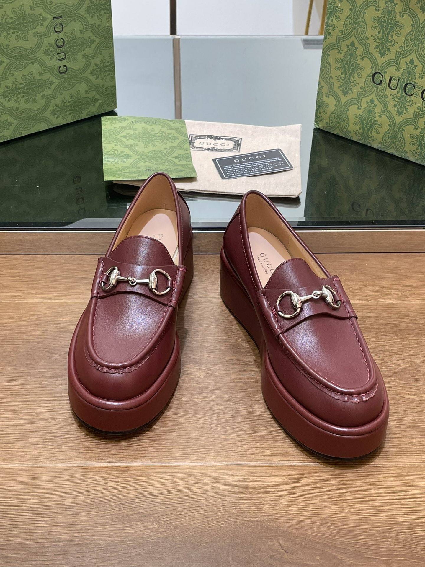 UA GUCCI HORSEBIT WEDGE LOAFER