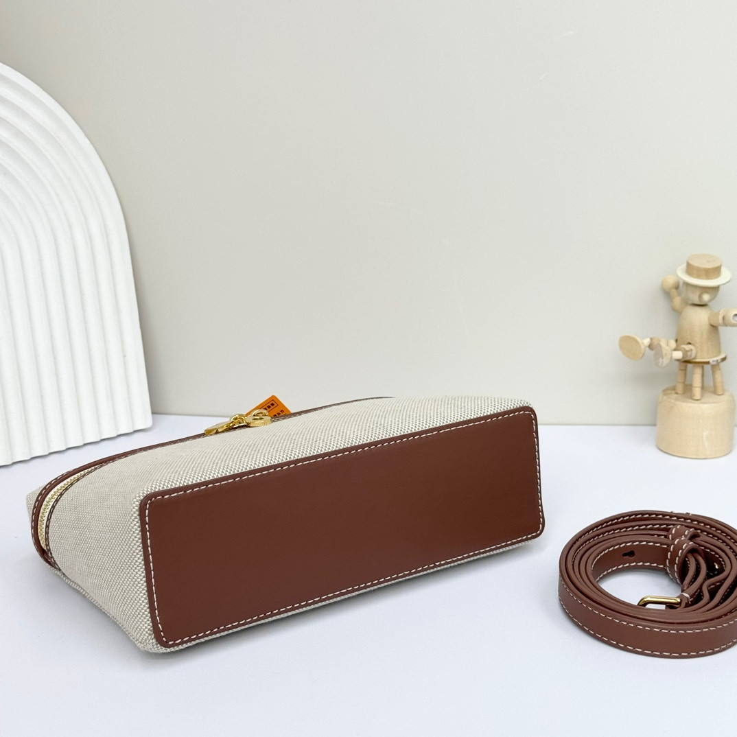 Loro Piana Extra Pocket L19  Cotton, Linen 11 x 19 x 6.5 cm