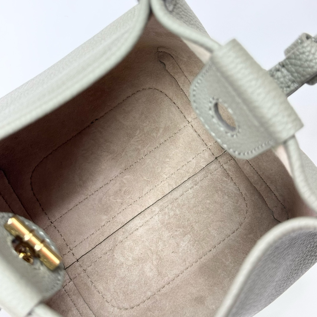 Loro Piana Micro Bale bag Grained Calfskin 23 x 16 x 14 cm