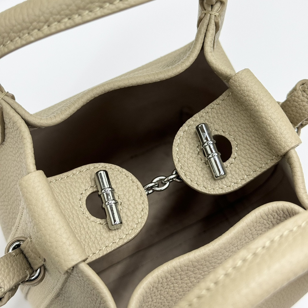 Loro Piana Micro Bale bag Grained Calfskin 23 x 16 x 14 cm