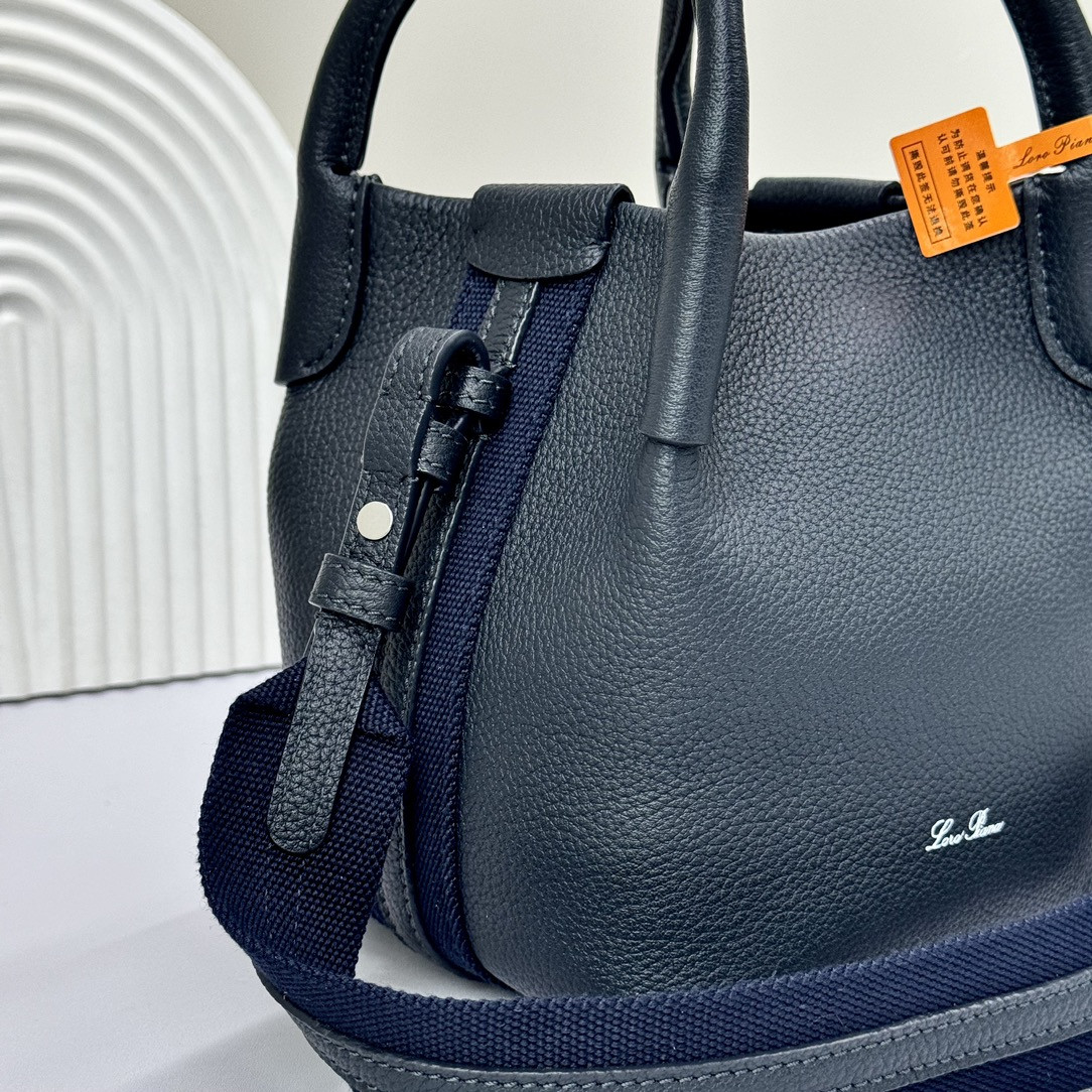 Loro Piana Micro Bale bag Grained Calfskin 23 x 16 x 14 cm