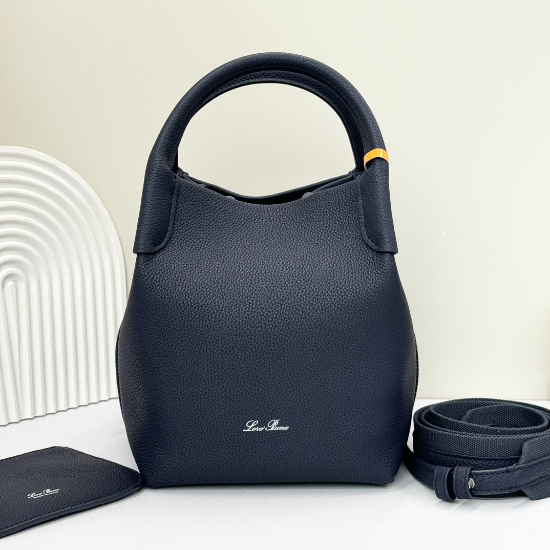 Loro Piana Small Bale Bag Calfskin 17 x 17 x 21 cm