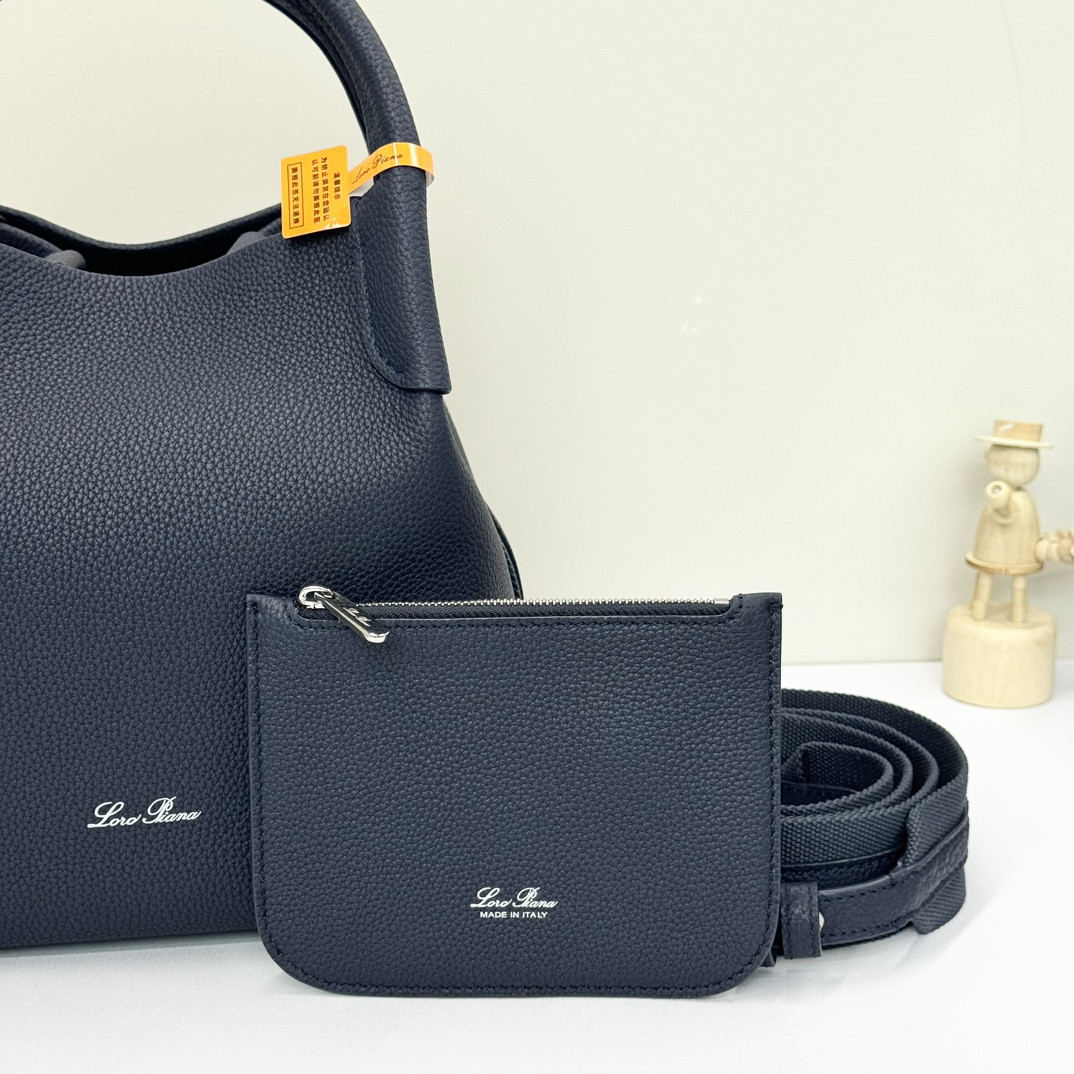 Loro Piana Small Bale Bag Calfskin 17 x 17 x 21 cm