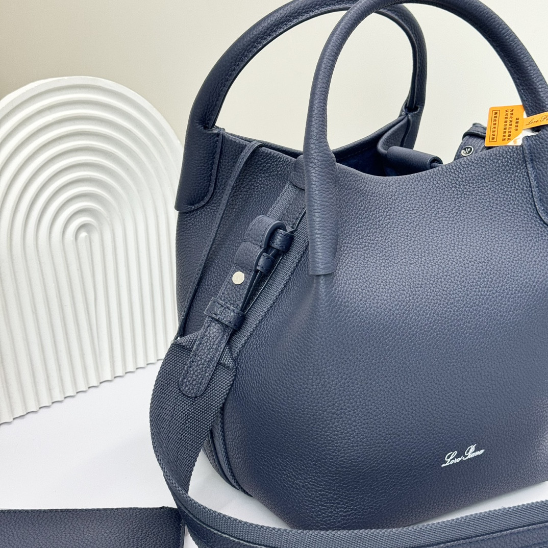 Loro Piana Small Bale Bag Calfskin 17 x 17 x 21 cm