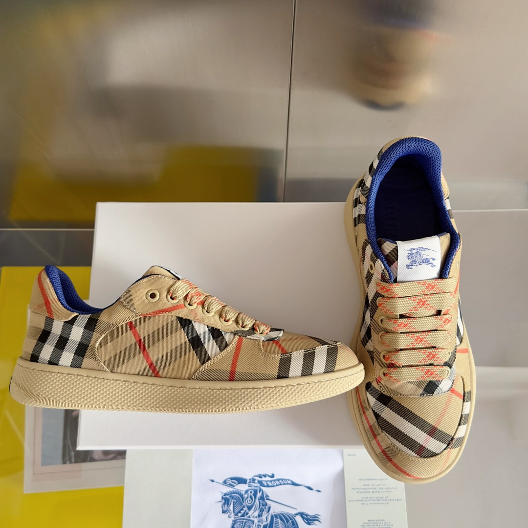UA Burberry Check Terrace Sneakers