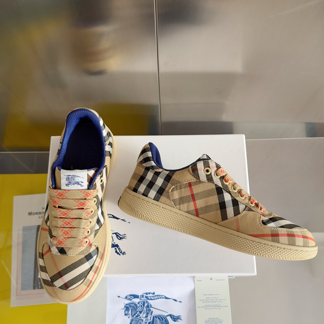 UA Burberry Check Terrace Sneakers