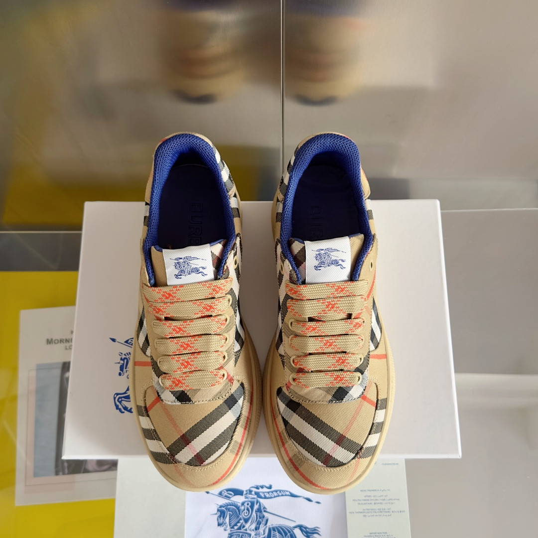 UA Burberry Check Terrace Sneakers
