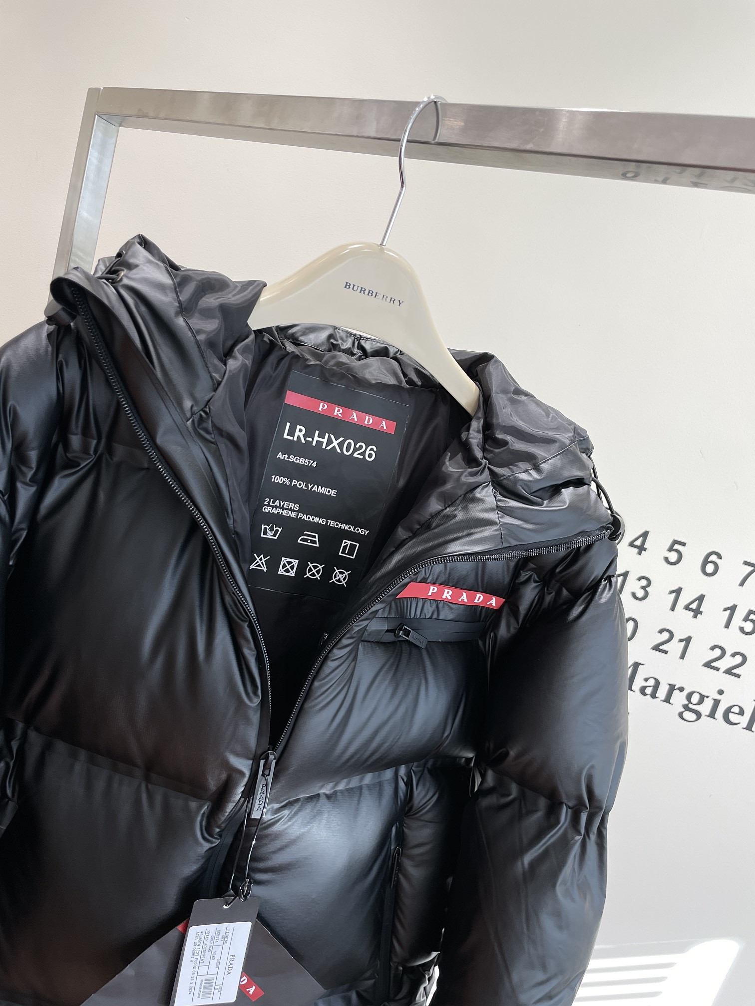 Prada Light Re-Nylon hooded puffer jacket