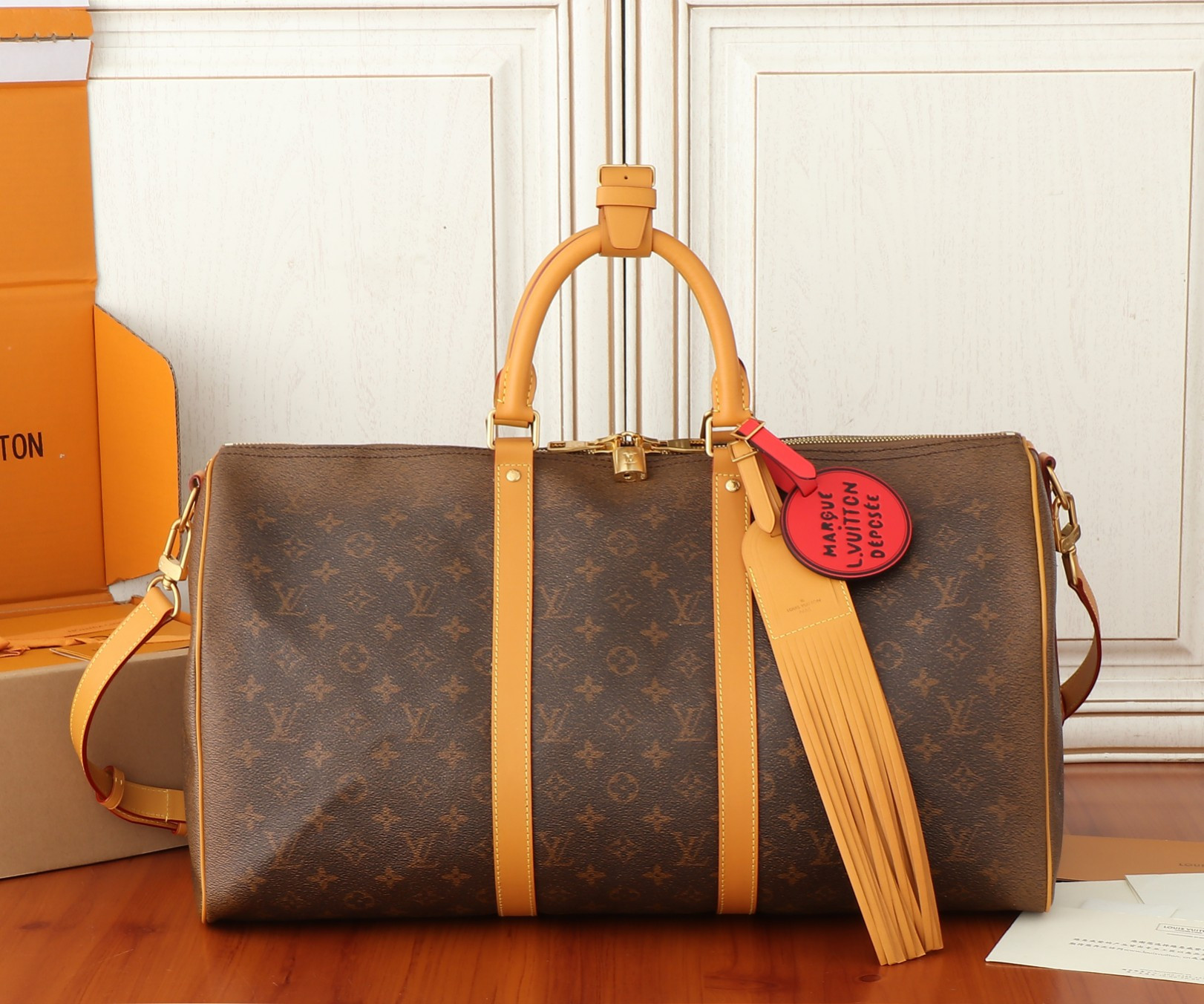 LV Keepall Bandoulière 50 24SS Marque L.Vuitton Déposée M11541 50x29x23CM
