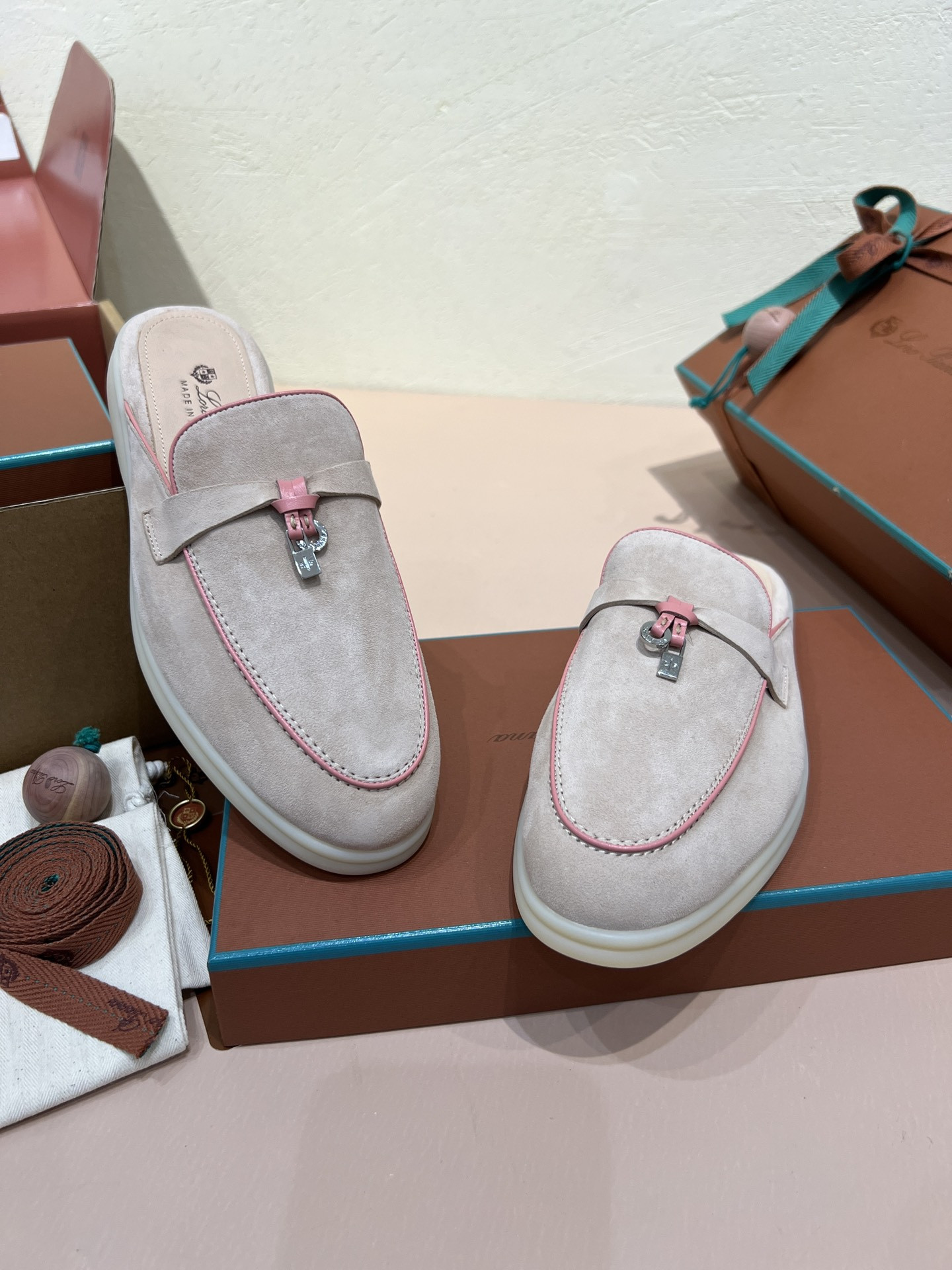 UA Loro Piana Babouche Charms Walk Loafers