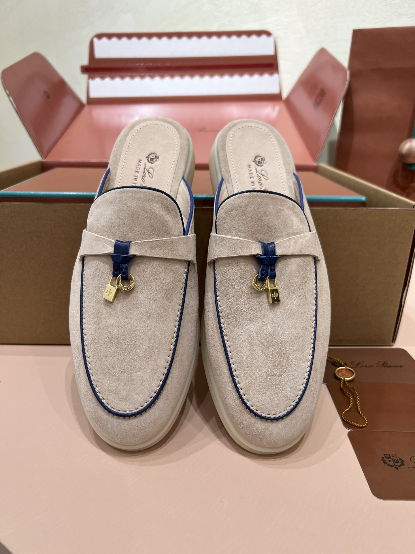 UA Loro Piana Babouche Charms Walk Loafers