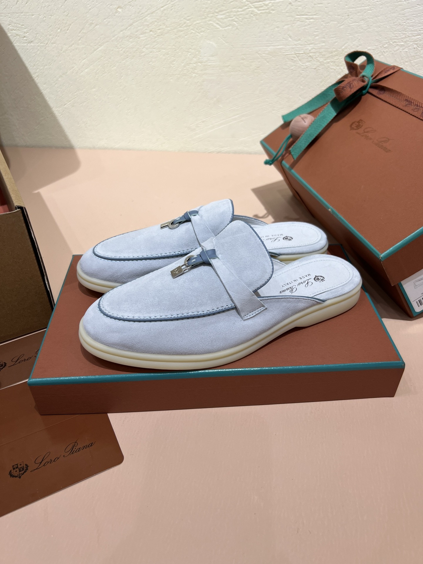 UA Loro Piana Babouche Charms Walk Loafers