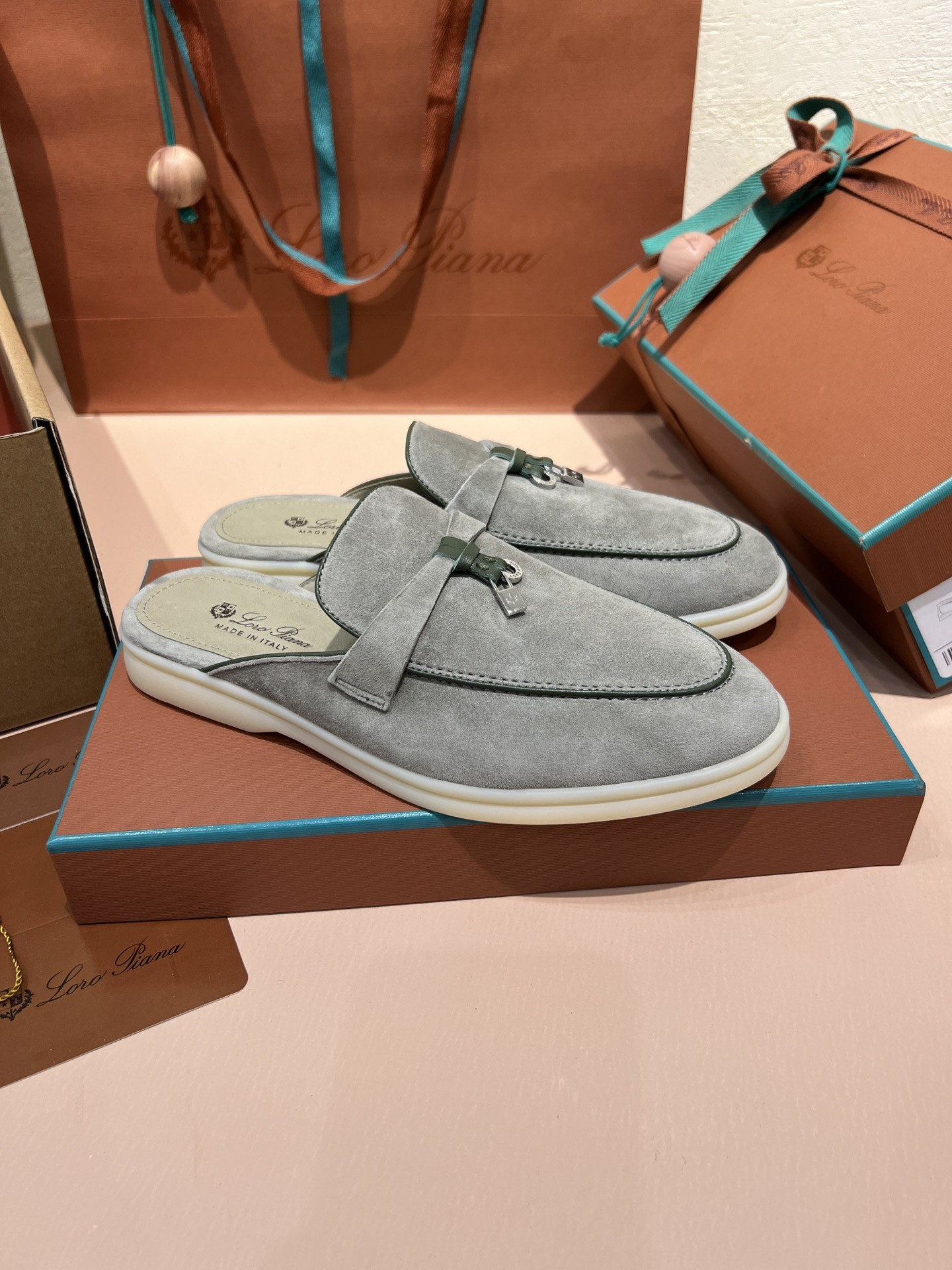 UA Loro Piana Babouche Charms Walk Loafers