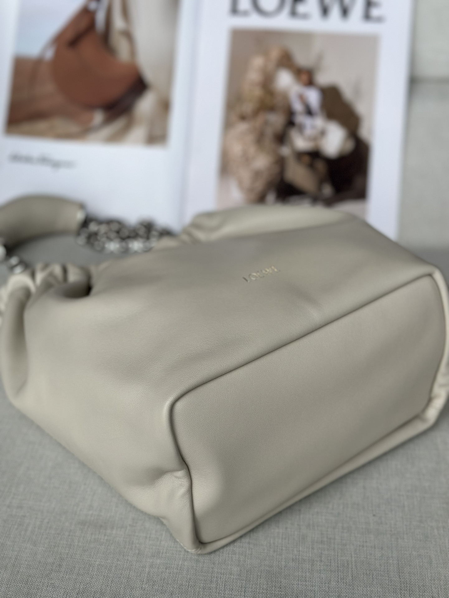 LOEWE Small Squeeze bag in mellow nappa lambskin 29x10.5x24cm