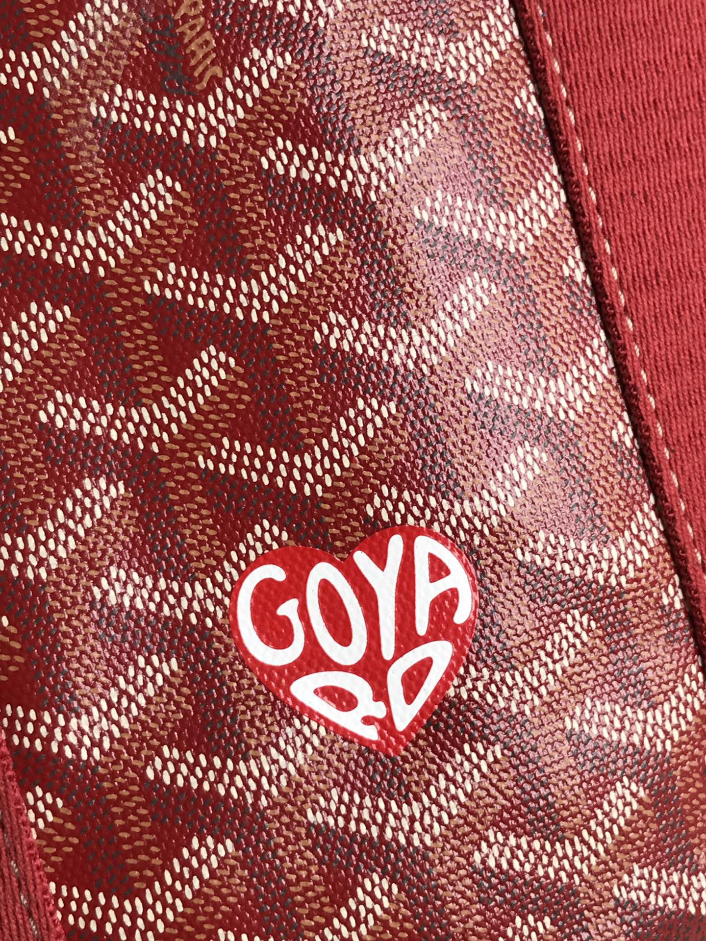 Goyard Goyardine Belharra PM Coral Tote Palladium Hardware 18x14x23cm