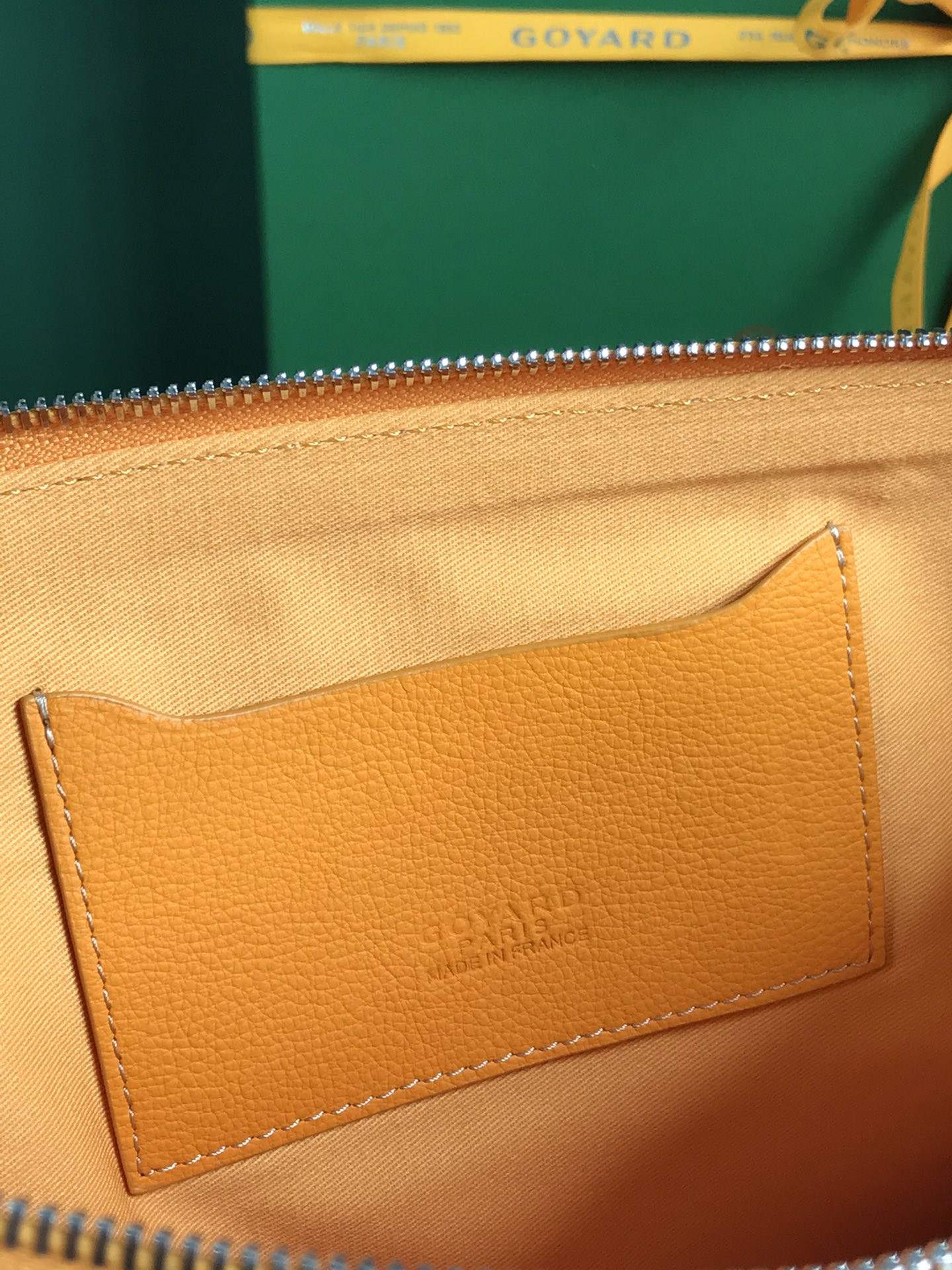 Goyard Goyardine Senat MM Pouch Palladium Hardware 36x26x0.5cm