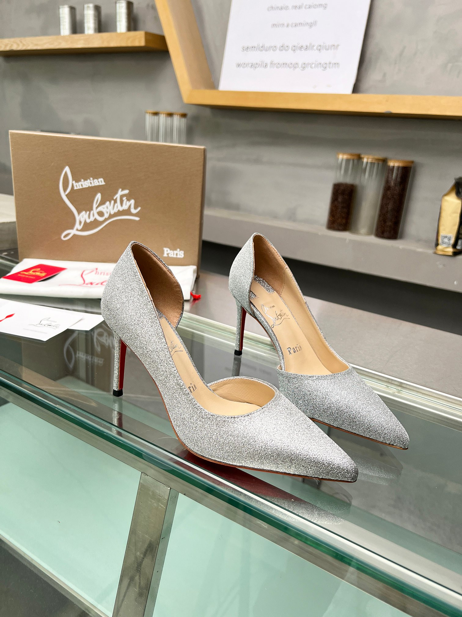 UA Christian Louboutin CL red-bottom shoes