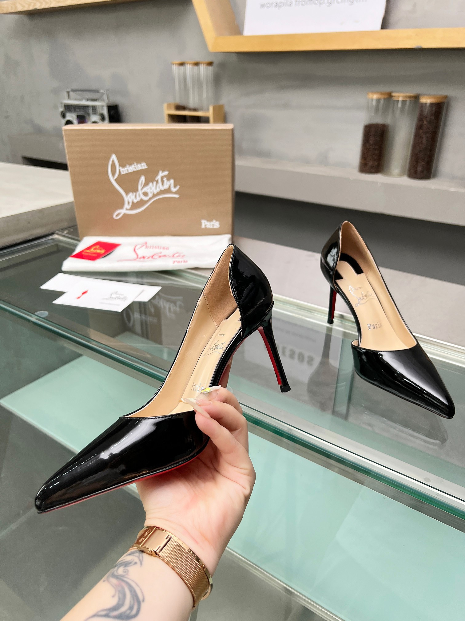 UA Christian Louboutin CL red-bottom shoes