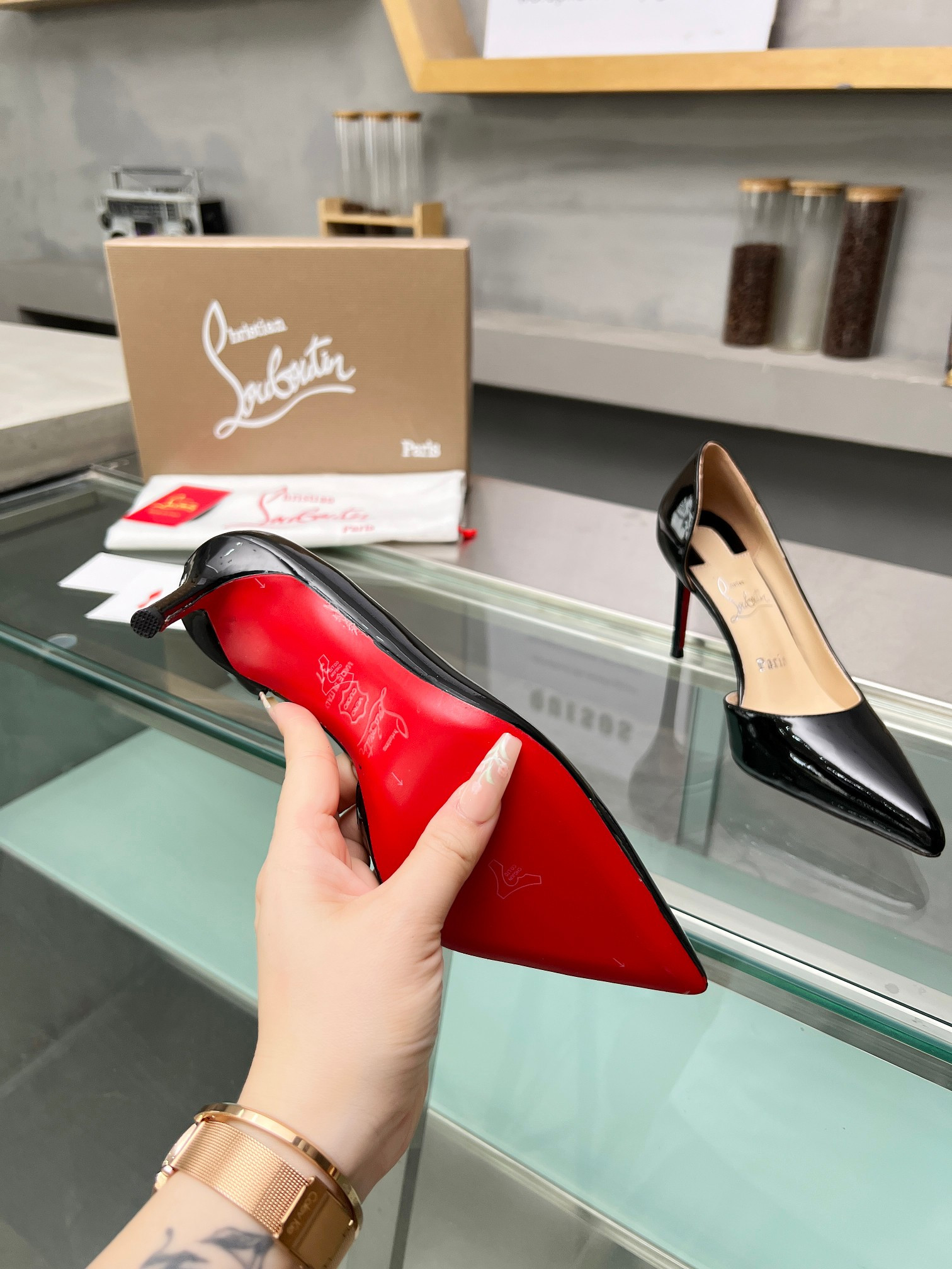 UA Christian Louboutin CL red-bottom shoes