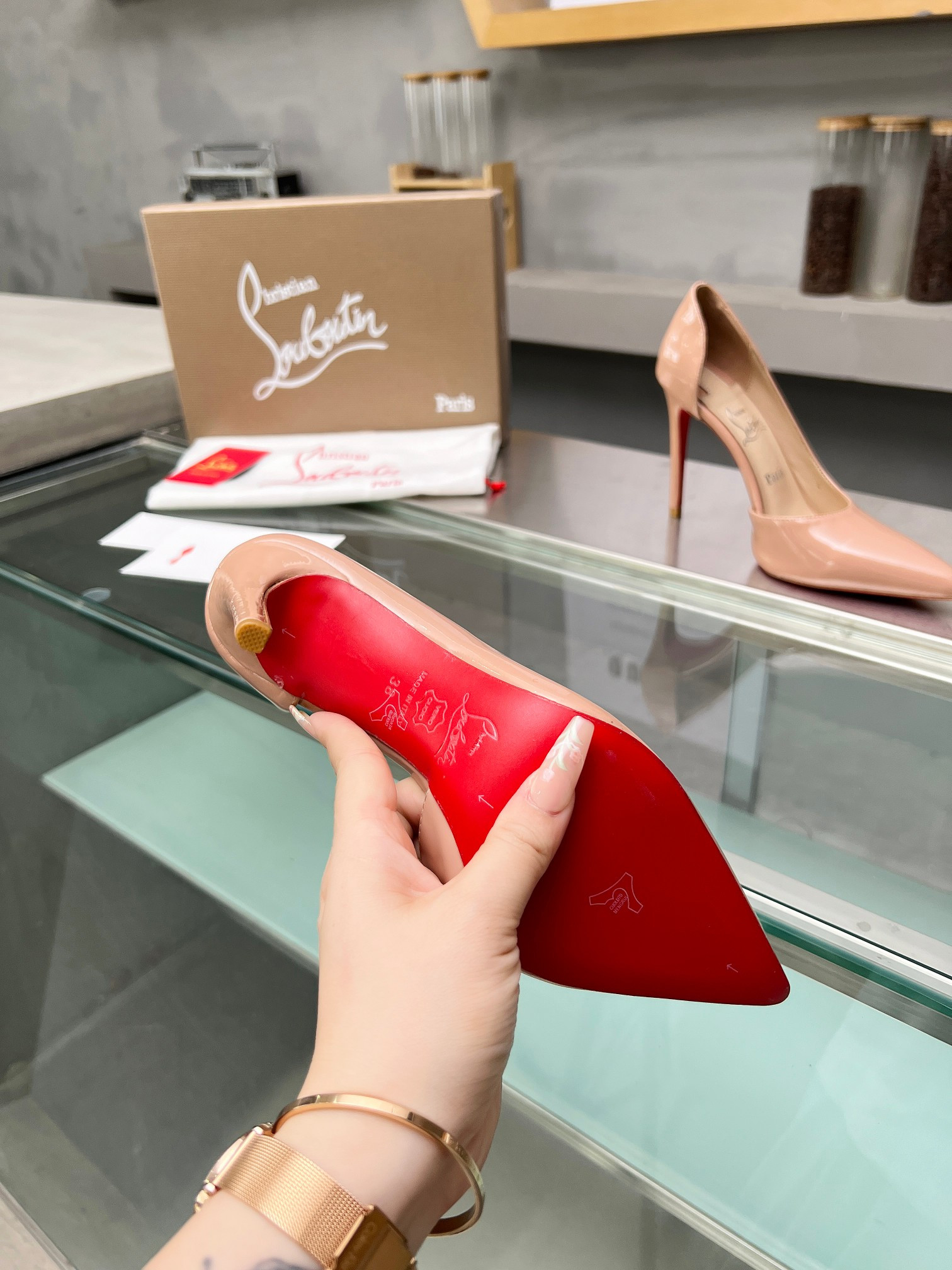 UA Christian Louboutin CL red-bottom shoes
