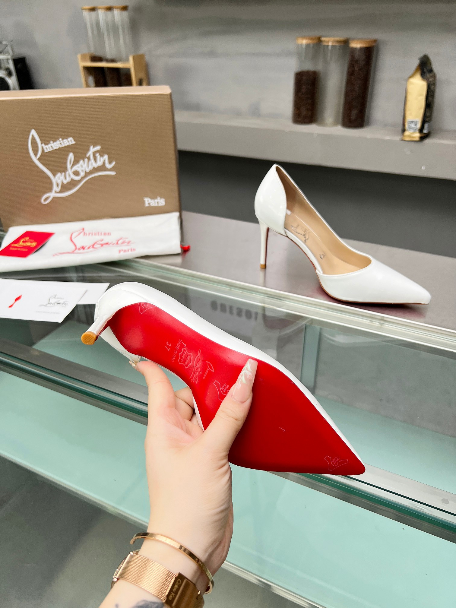 UA Christian Louboutin CL red-bottom shoes