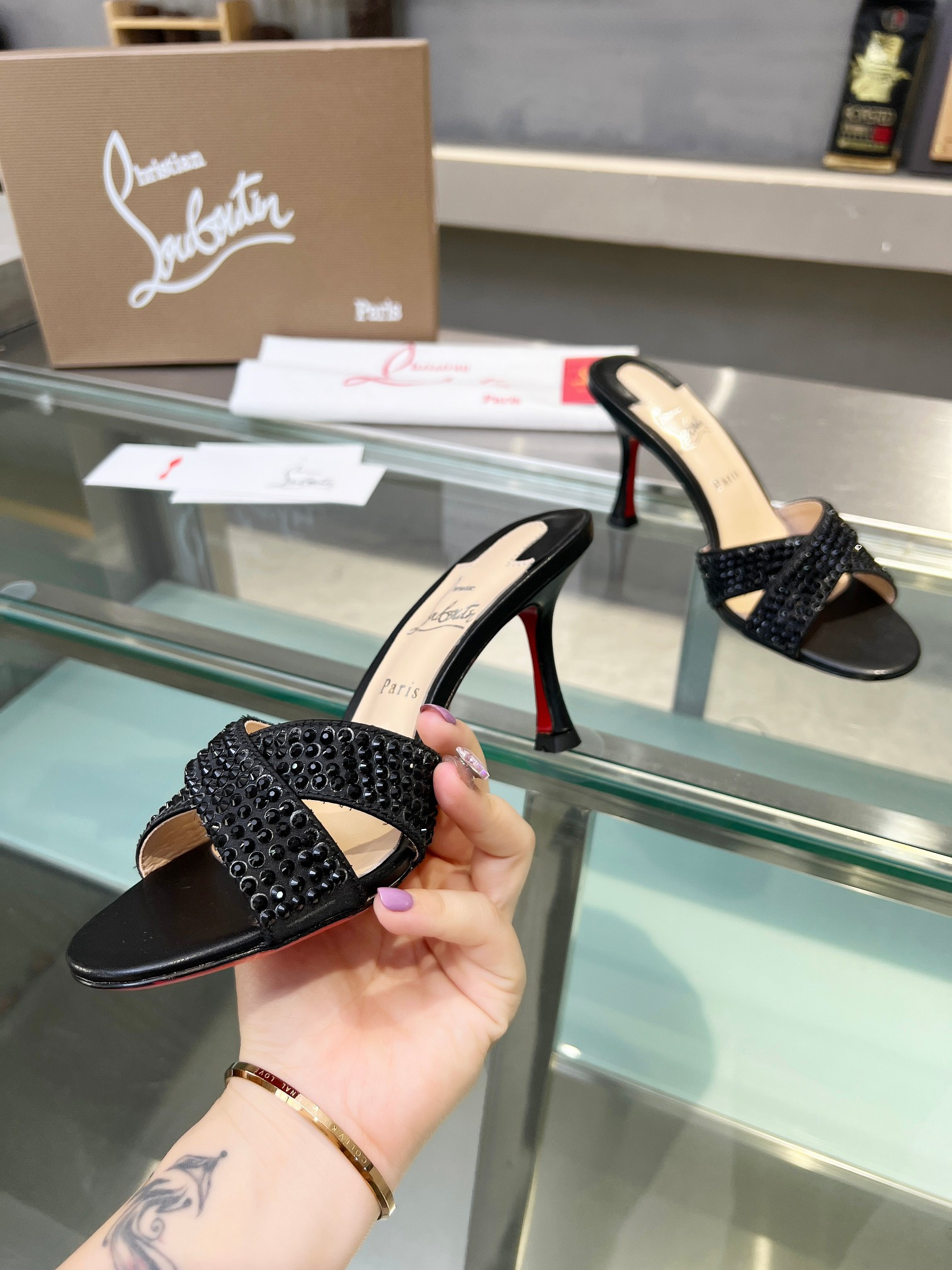 UA Christian Louboutin CL red-bottom shoes