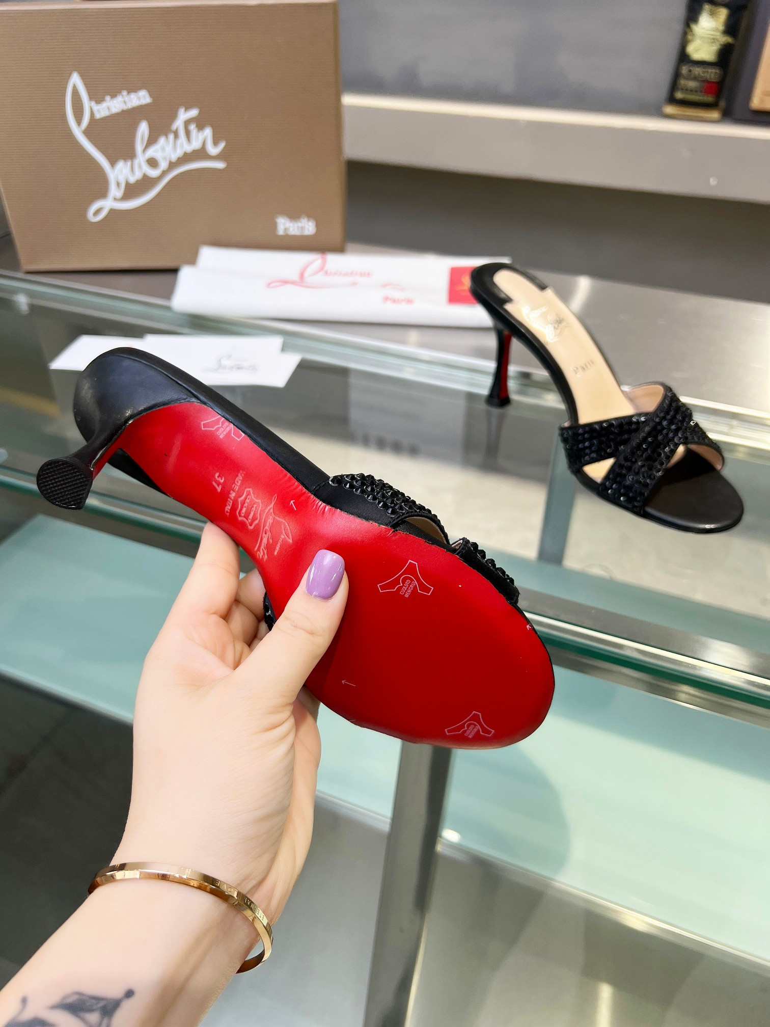 UA Christian Louboutin CL red-bottom shoes