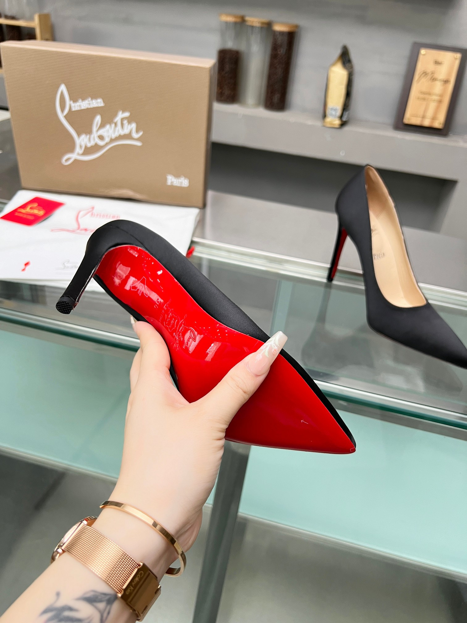 UA Christian Louboutin CL red-bottom shoes