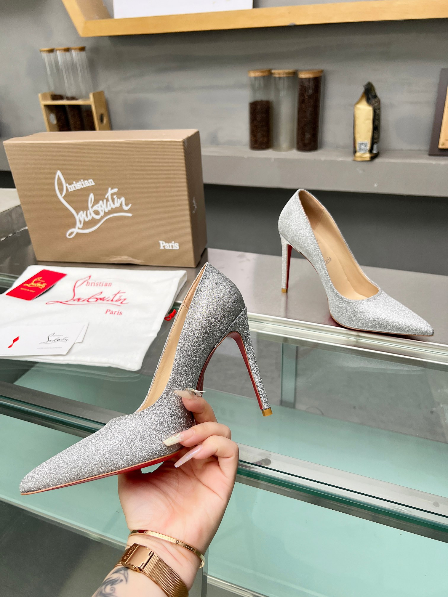 UA Christian Louboutin CL red-bottom shoes