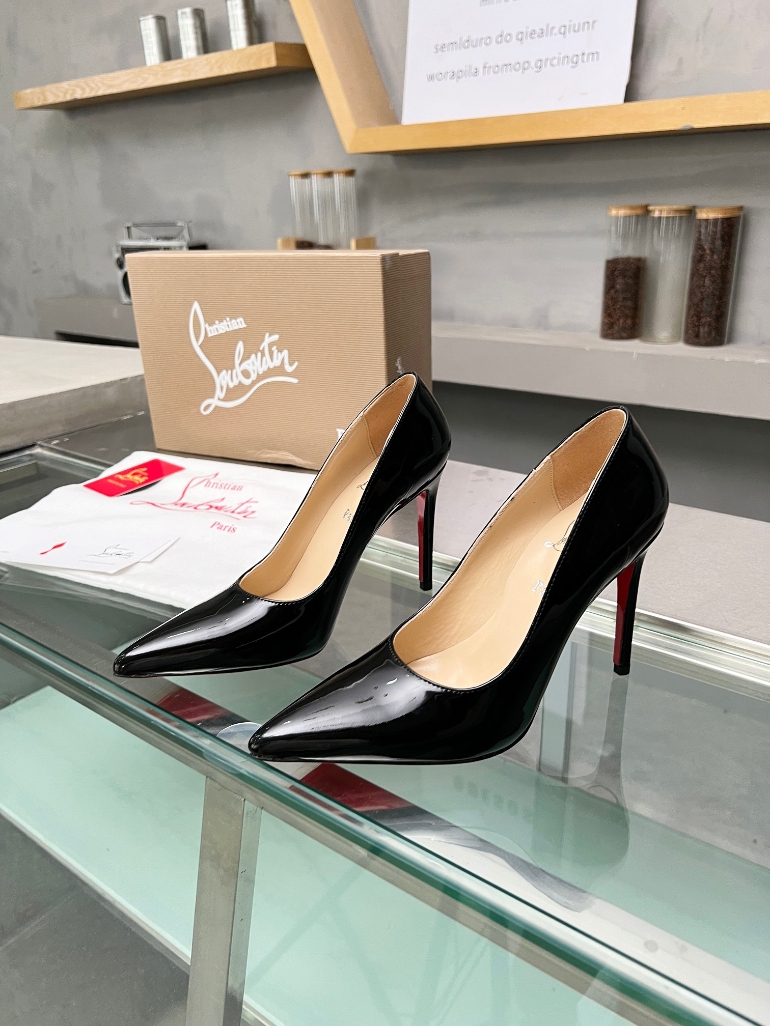 UA Christian Louboutin CL red-bottom shoes